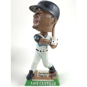 Luis Castillo Florida Marlins Signed MLB Baseball Bobblehead Hitting Streak